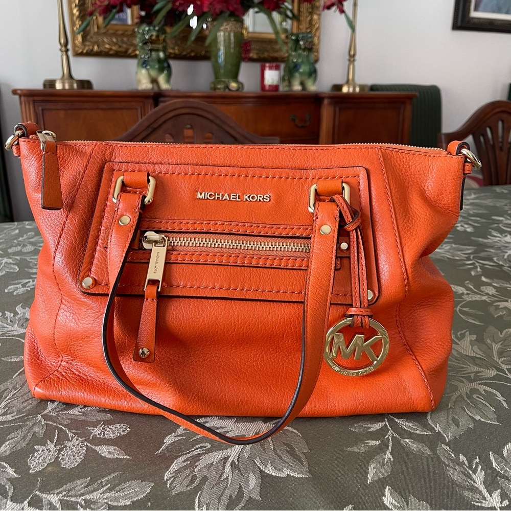 Michael Kors LG EW Satchel - Tangerine.